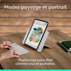 Etui clavier - Logitech - Flip Folio - Pour iPad et iPad Air 11 pouces