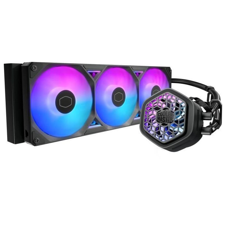 COOLER MASTER - MasterLiquid 360 Atmos II VRM Fan ARGB - Watercooling AIO - Ventilateurs 120mm