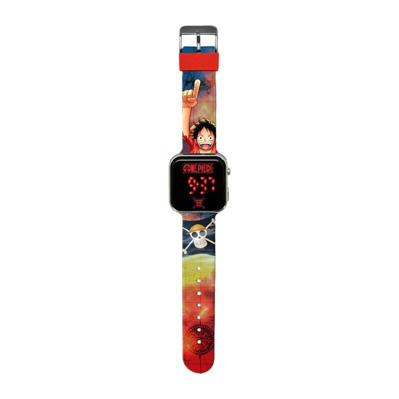 Montre LED - KIDS LICENSING - One Piece Luffy - Des 4 ans
