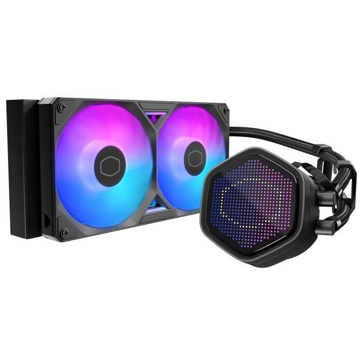 COOLER MASTER - MasterLiquid 240 Atmos II Pixel LED - Watercooling AIO - Ventilateurs 120mm COOLER MASTER - MasterLiquid 240 Atmos II Pixel LED - Watercooling AIO - Ventilateurs 120mm