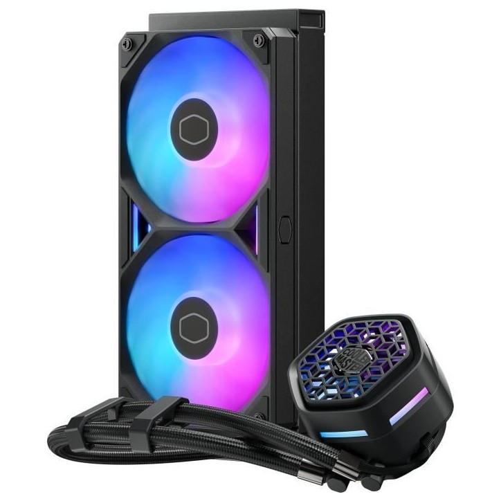 COOLER MASTER - MasterLiquid 240 Atmos II VRM Fan ARGB - Watercooling AIO - Ventilateurs 120mm COOLER MASTER - MasterLiquid 240 Atmos II VRM Fan ARGB - Watercooling AIO - Ventilateurs 120mm