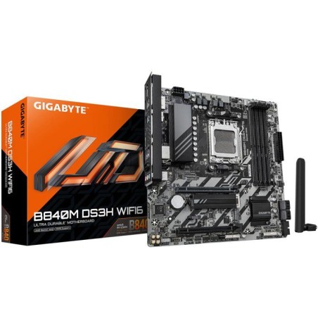 Carte mere - GIGABYTE - B840M DS3H WF6 - Format Micro-ATX - Chipset AM
