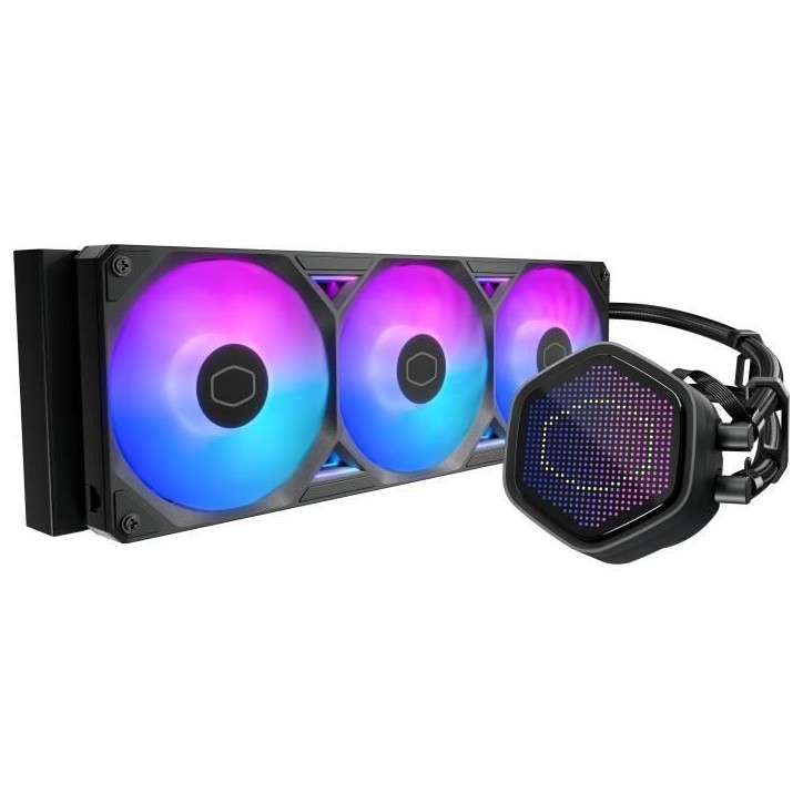 COOLER MASTER - MasterLiquid 360 Atmos II Pixel LED - Watercooling AIO - Ventilateurs 120mm COOLER MASTER - MasterLiquid 360 Atmos II Pixel LED - Watercooling AIO - Ventilateurs 120mm