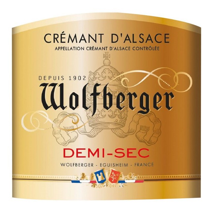 Wolfberger Crémant d'Alsace Demi-Sec - 75cl