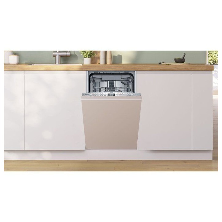 Lave-vaisselle tout encastrable BOSCH SPV4EMX17E SER4 - 10 couverts - L45cm - 44 dB - 6 programmes - Tiroir a couverts - Classe Lave-vaisselle tout encastrable BOSCH SPV4EMX17E SER4 - 10 couverts - L45cm - 44 dB - 6 programmes - Tiroir a couverts - Classe