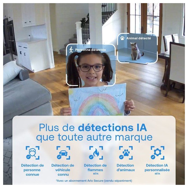 Caméra de surveillance - Arlo - Essential 3 2 caméras 2K - Intérieur Caméra de surveillance - Arlo - Essential 3 2 caméras 2K - Intérieur