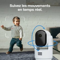 Caméra de surveillance - Arlo - Essential 3 Kit de 2 caméras 2K 360° - Intérieur