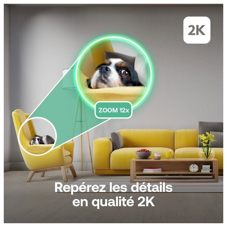 Caméra de surveillance - Arlo - Essential 3 Kit de 2 caméras 2K 360° - Intérieur Caméra de surveillance - Arlo - Essential 3 Kit de 2 caméras 2K 360° - Intérieur