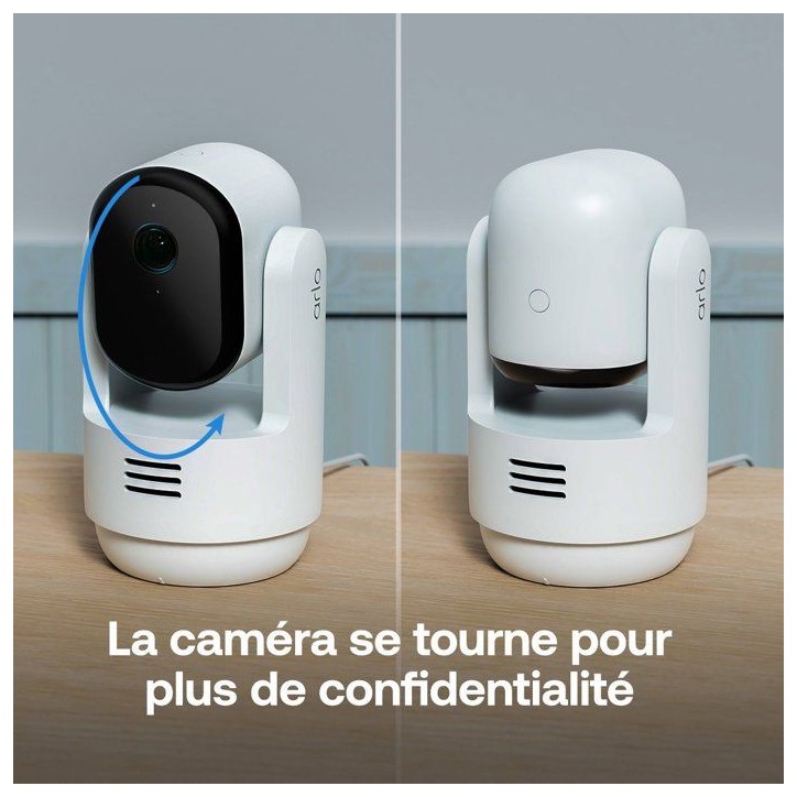 Caméra de surveillance - Arlo - Essential 3 Kit de 2 caméras 2K 360° - Intérieur Caméra de surveillance - Arlo - Essential 3 Kit de 2 caméras 2K 360° - Intérieur