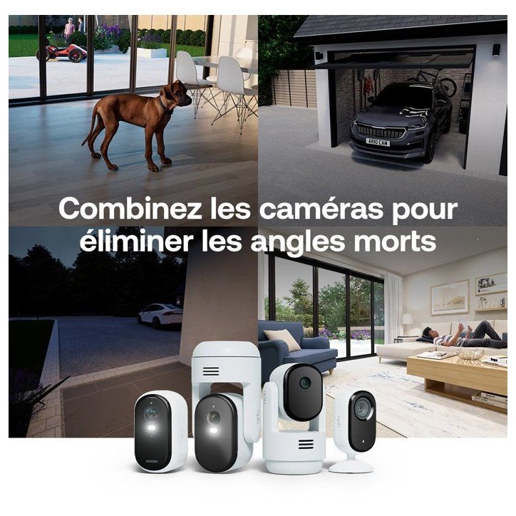 Caméra de surveillance - Arlo - Essential 3+ 3 caméras 2K + 3 panneaux solaires - Extérieur Caméra de surveillance - Arlo - Essential 3+ 3 caméras 2K + 3 panneaux solaires - Extérieur