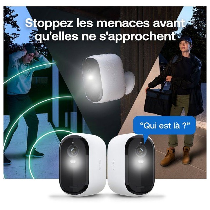 Caméra de surveillance - Arlo - Essential 3 XL 2 caméras 2K - Extérieur Caméra de surveillance - Arlo - Essential 3 XL 2 caméras 2K - Extérieur