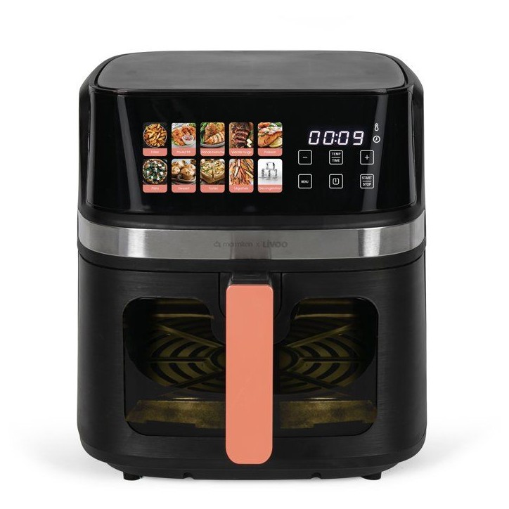 Friteuse sans huile - LIVOO x Marmiton - DOC343CO - 8 L - 1 700 W - 30 recettes via un QR code - Ecran digital 100% tactile Friteuse sans huile - LIVOO x Marmiton - DOC343CO - 8 L - 1 700 W - 30 recettes via un QR code - Ecran digital 100% tactile