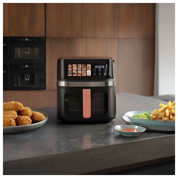 Friteuse sans huile - LIVOO x Marmiton - DOC343CO - 8 L - 1 700 W - 30 recettes via un QR code - Ecran digital 100% tactile Friteuse sans huile - LIVOO x Marmiton - DOC343CO - 8 L - 1 700 W - 30 recettes via un QR code - Ecran digital 100% tactile