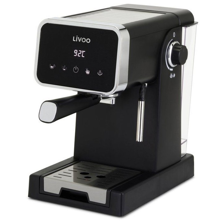 Machine a café expresso - LIVOO - DOD218N - 1100 W - 20 bars - Noir Machine a café expresso - LIVOO - DOD218N - 1100 W - 20 bars - Noir