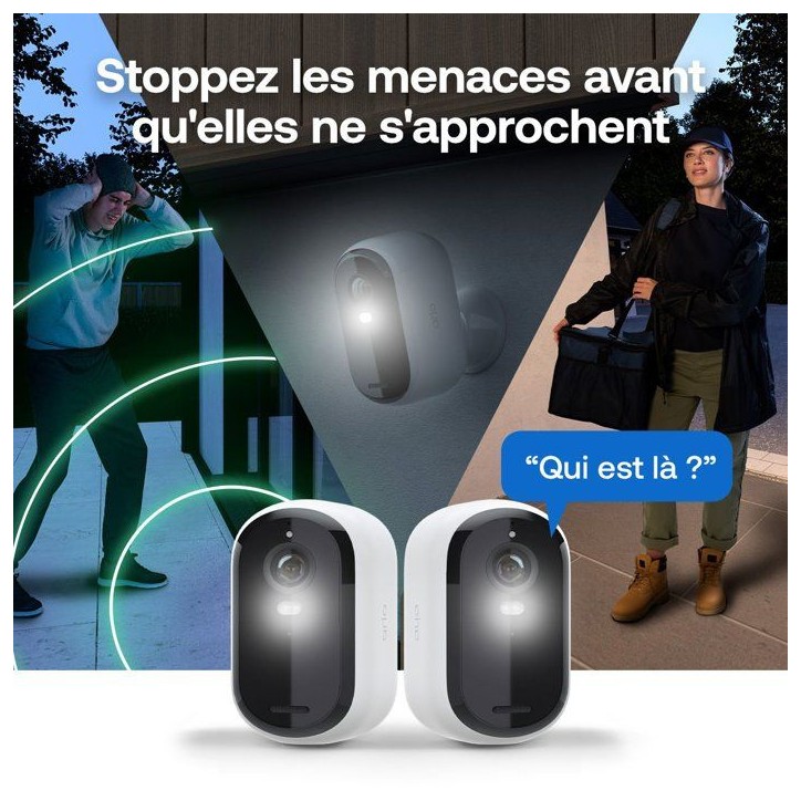 Caméra de surveillance - Arlo - Essential 3 3 caméras 2K - Extérieur Caméra de surveillance - Arlo - Essential 3 3 caméras 2K - Extérieur
