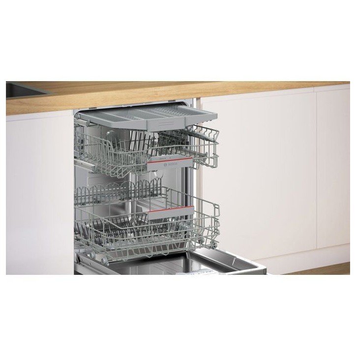 Lave-vaisselle tout encastrable BOSCH SBV4HCX07E SER4 - 14 couverts - Induction - L60cm - grande hauteur - 42dB - Classe C Lave-vaisselle tout encastrable BOSCH SBV4HCX07E SER4 - 14 couverts - Induction - L60cm - grande hauteur - 42dB - Classe C