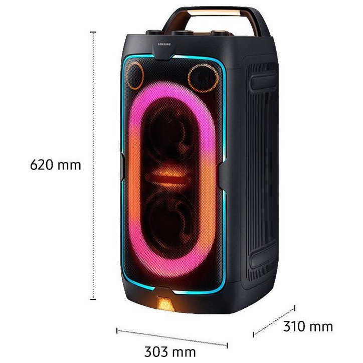 Enceinte - SAMSUNG - MX ST40F/XE - 160 W - Effets lumineux - Bluetooth - Batterie 16h - Noir Enceinte - SAMSUNG - MX ST40F/XE - 160 W - Effets lumineux - Bluetooth - Batterie 16h - Noir
