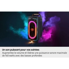 Enceinte - SAMSUNG - MX ST40F/XE - 160 W - Effets lumineux - Bluetooth
