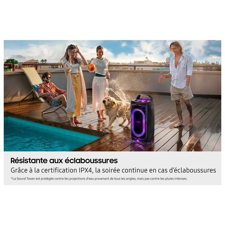 Enceinte - SAMSUNG - MX ST40F/XE - 160 W - Effets lumineux - Bluetooth - Batterie 16h - Noir Enceinte - SAMSUNG - MX ST40F/XE - 160 W - Effets lumineux - Bluetooth - Batterie 16h - Noir