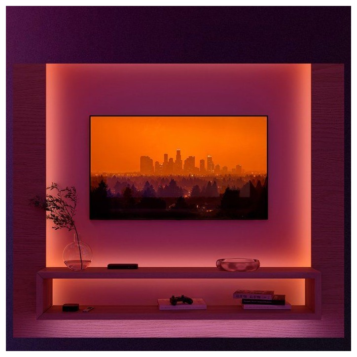 Ruban LED - Philips Hue - Flux - 3 m - Chromasync - Éclairage coloré et blanc naturel intense - 1200 lumens Ruban LED - Philips Hue - Flux - 3 m - Chromasync - Éclairage coloré et blanc naturel intense - 1200 lumens
