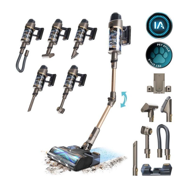 Aspirateur balai - CECOTEC Conga Rockstar RX90 AI AquaPet Flex - 350 A