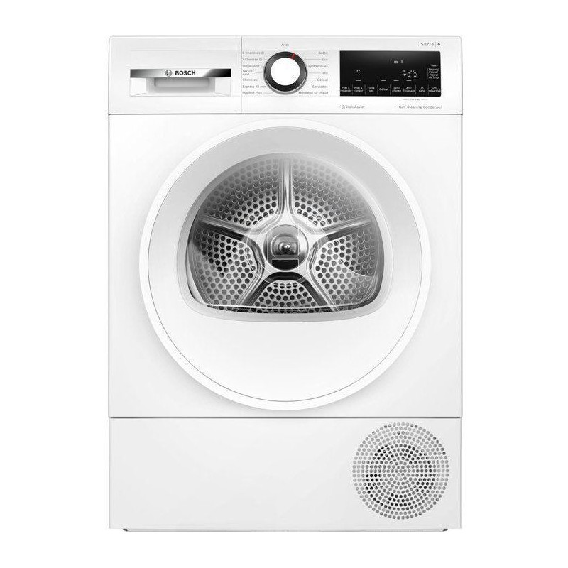 Seche-linge pompe a chaleur BOSCH Série 6 WQG24502FR - 8 kg - Inducti