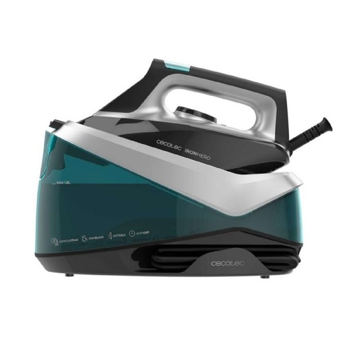 Centrale vapeur - CECOTEC - IronHero H-2800 Station - 2800 W - 360 g/min - Noir / Bleu