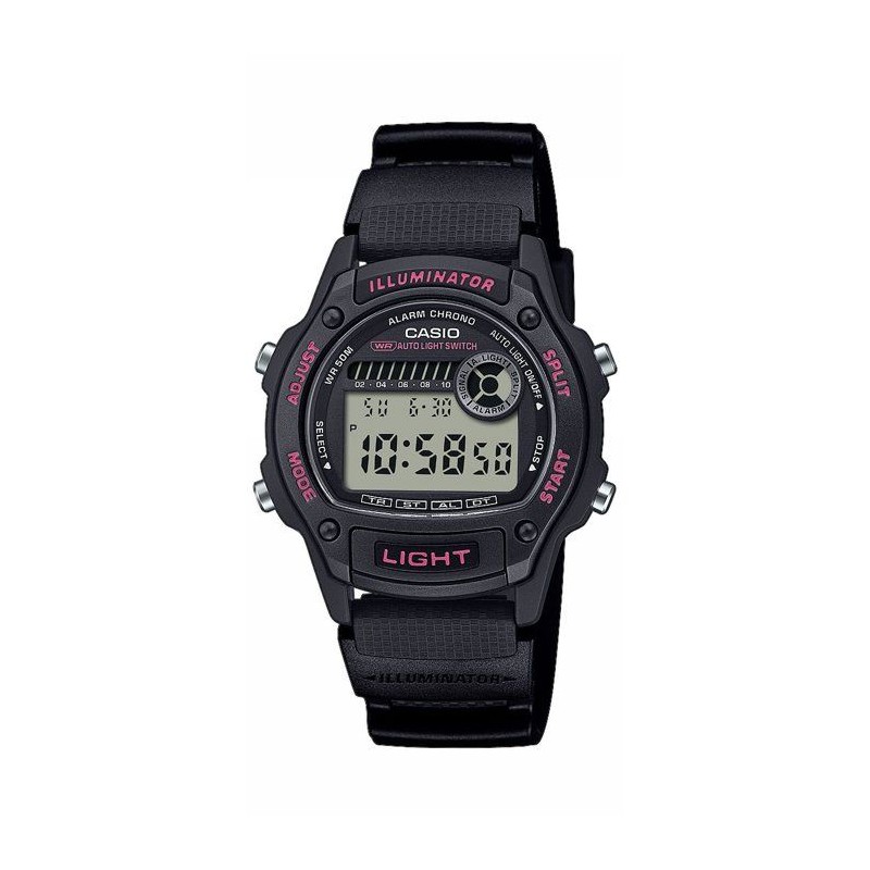 Montre - CASIO - W-220H - Mixte - Noir/Bleu - Quartz - Digital