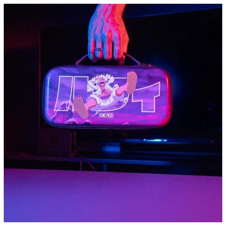 Housse de protection et transport - Nintendo Switch 2 - Konix - One Piece - Rangement accessoires - Motif Luffy Gear 5 - Violet Housse de protection et transport - Nintendo Switch 2 - Konix - One Piece - Rangement accessoires - Motif Luffy Gear 5 - Violet