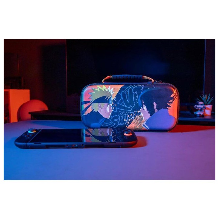 Housse de protection - Nintendo Switch 2 - Konix - Naruto Shippuden - Rangement accessoires - Naruto et Sasuke - Noir et orange Housse de protection - Nintendo Switch 2 - Konix - Naruto Shippuden - Rangement accessoires - Naruto et Sasuke - Noir et orange