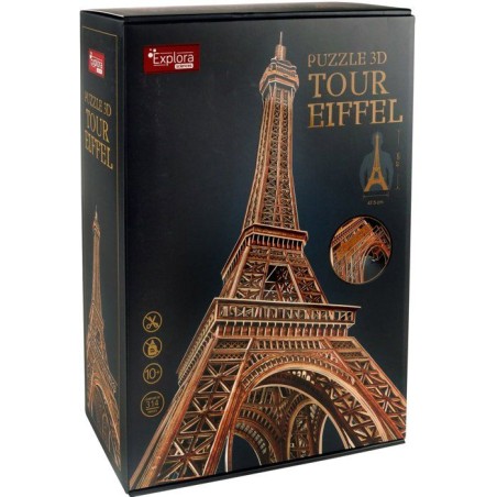 Puzzle 3D - Tour Eiffel - EXPLORA - 540041 - 314 pieces - Niveau 10 - Maquette - Des 10 ans