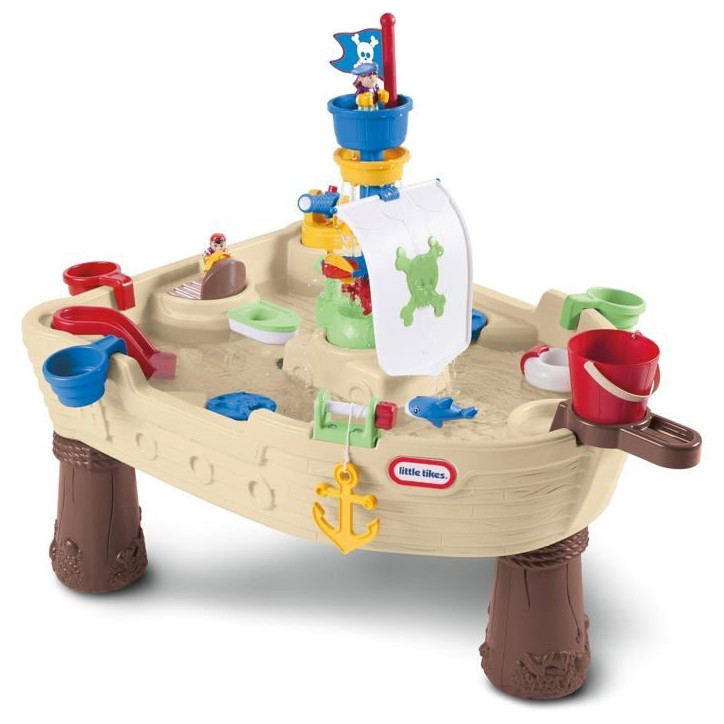 Table de jeux - Little Tikes Anchors Away - Bateau pirate - Canon a eau - Moulin et jeux d'eau Table de jeux - Little Tikes Anchors Away - Bateau pirate - Canon a eau - Moulin et jeux d'eau