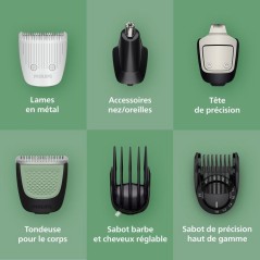 Tondeuse multi-usages - PHILIPS - Série 7000 - 16 en 1 - 21 hauteurs
