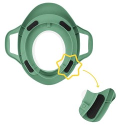 Badabulle Réducteur de toilette confort avec poignées, antidérapant