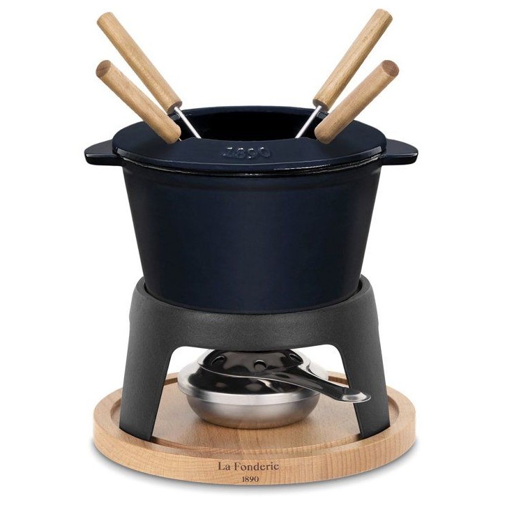 Fondue en fonte émaillée - LA FONDERIE 1890 - MONT D'ARBOIS - 1,2 L - 4 personnes - Bleu Fondue en fonte émaillée - LA FONDERIE 1890 - MONT D'ARBOIS - 1,2 L - 4 personnes - Bleu