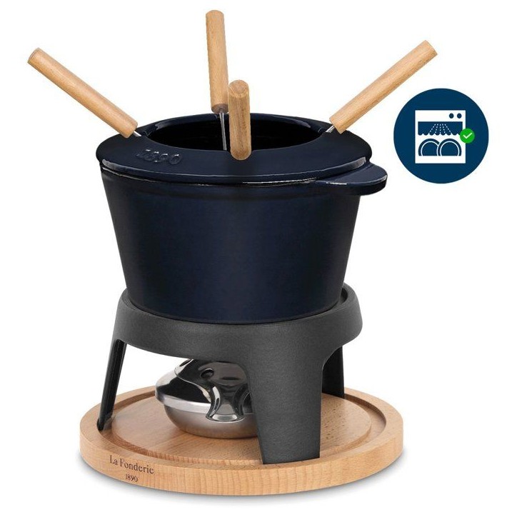 Fondue en fonte émaillée - LA FONDERIE 1890 - MONT D'ARBOIS - 1,2 L - 4 personnes - Bleu Fondue en fonte émaillée - LA FONDERIE 1890 - MONT D'ARBOIS - 1,2 L - 4 personnes - Bleu