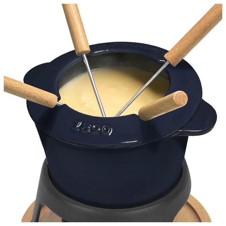 Fondue en fonte émaillée - LA FONDERIE 1890 - MONT D'ARBOIS - 1,2 L - 4 personnes - Bleu Fondue en fonte émaillée - LA FONDERIE 1890 - MONT D'ARBOIS - 1,2 L - 4 personnes - Bleu
