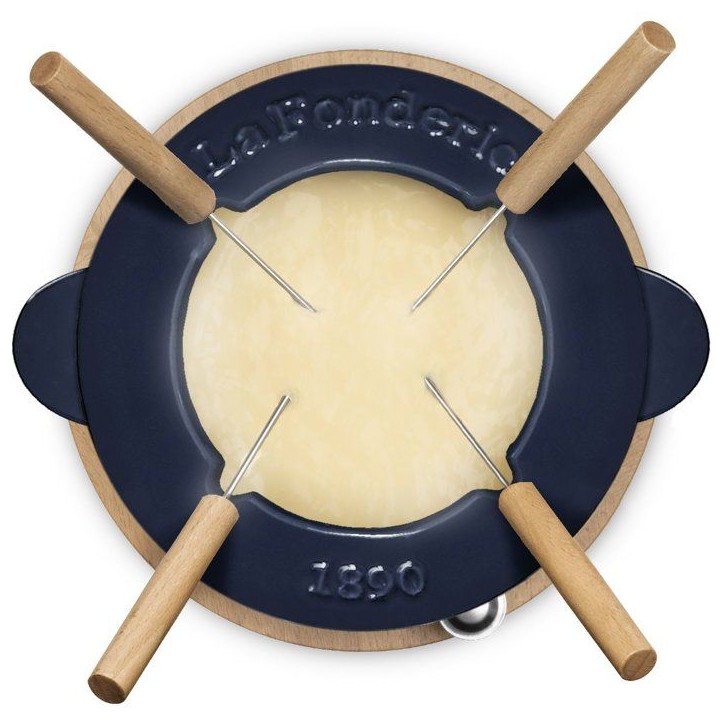 Fondue en fonte émaillée - LA FONDERIE 1890 - MONT D'ARBOIS - 1,2 L - 4 personnes - Bleu Fondue en fonte émaillée - LA FONDERIE 1890 - MONT D'ARBOIS - 1,2 L - 4 personnes - Bleu