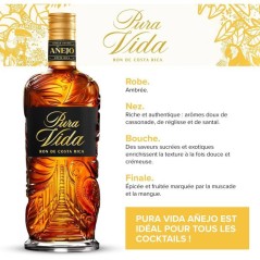 Pura Vida - Añejo - Rhum - 37,5% Vol. - 70cl