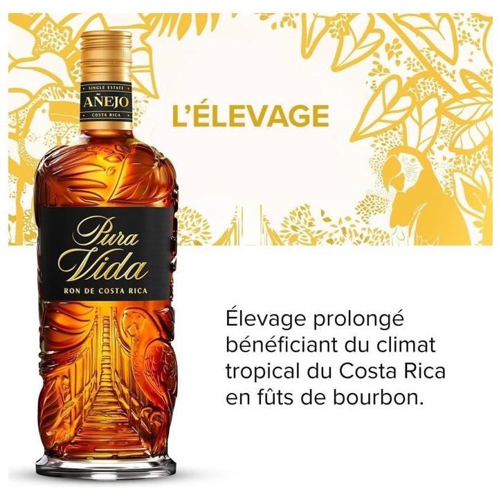 Pura Vida - Añejo - Rhum - 37,5% Vol. - 70cl