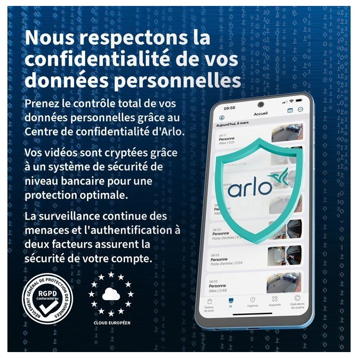 Caméra de surveillance - Arlo - Essential 3 Kit de 2 caméras 2K 360° - Extérieur Caméra de surveillance - Arlo - Essential 3 Kit de 2 caméras 2K 360° - Extérieur