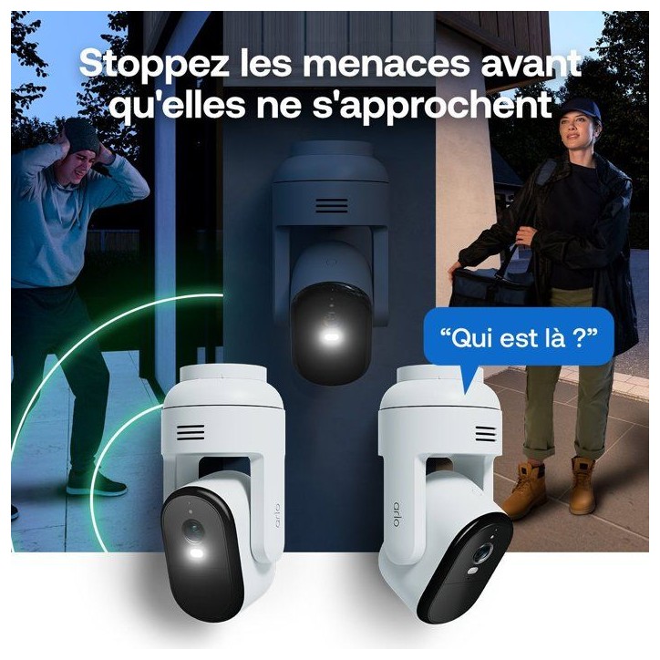 Caméra de surveillance - Arlo - Essential 3 Kit de 2 caméras 2K 360° - Extérieur Caméra de surveillance - Arlo - Essential 3 Kit de 2 caméras 2K 360° - Extérieur