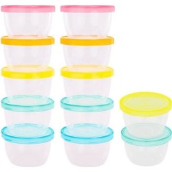 Badabulle Lot de 12 badabowls - Boîtes de conservation gradués 250ml