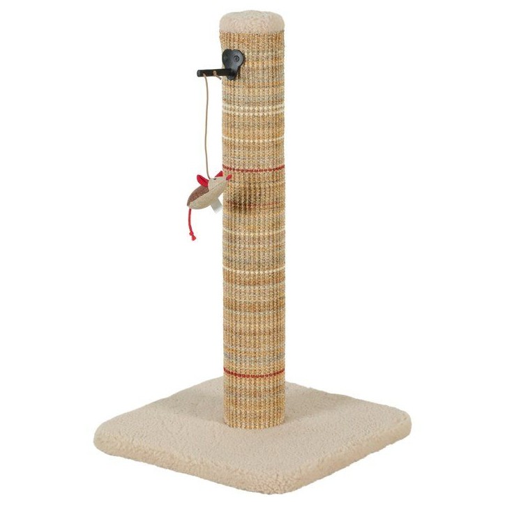 Poteau griffoir chat - ZOLUX - Sisal - Avec jouet suspendu - 60 cm - Boréal - Beige Poteau griffoir chat - ZOLUX - Sisal - Avec jouet suspendu - 60 cm - Boréal - Beige