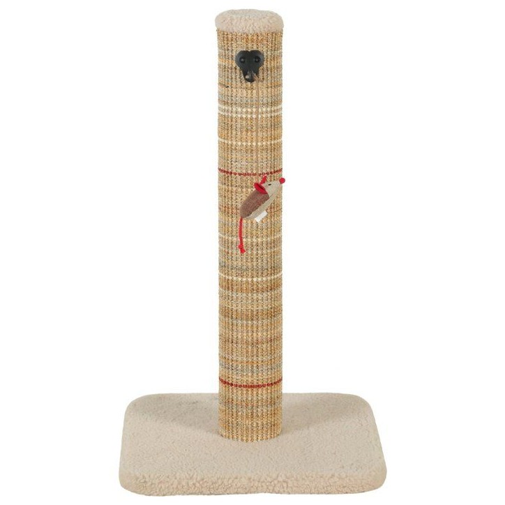 Poteau griffoir chat - ZOLUX - Sisal - Avec jouet suspendu - 60 cm - Boréal - Beige Poteau griffoir chat - ZOLUX - Sisal - Avec jouet suspendu - 60 cm - Boréal - Beige