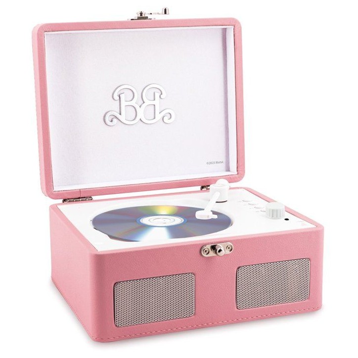 Lecteur CD Vintage - LISCIANIGIOCHI - Barbie Wireless CD Player - Bluetooth - Haut-parleurs stéréo - Des 12 ans - Rose Lecteur CD Vintage - LISCIANIGIOCHI - Barbie Wireless CD Player - Bluetooth - Haut-parleurs stéréo - Des 12 ans - Rose
