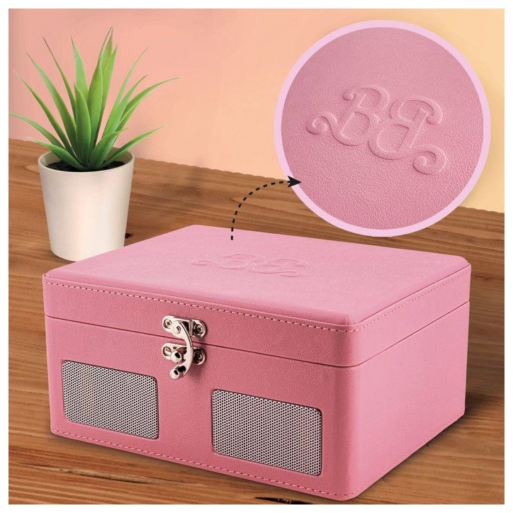Lecteur CD Vintage - LISCIANIGIOCHI - Barbie Wireless CD Player - Bluetooth - Haut-parleurs stéréo - Des 12 ans - Rose Lecteur CD Vintage - LISCIANIGIOCHI - Barbie Wireless CD Player - Bluetooth - Haut-parleurs stéréo - Des 12 ans - Rose