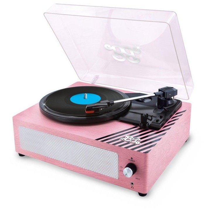 Platine Vinyle 3 Vitesses - LISCIANIGIOCHI - Vintage Vinyl Player - Rose - Des 12 ans Platine Vinyle 3 Vitesses - LISCIANIGIOCHI - Vintage Vinyl Player - Rose - Des 12 ans