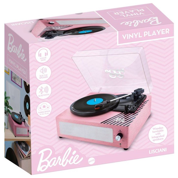 Platine Vinyle 3 Vitesses - LISCIANIGIOCHI - Vintage Vinyl Player - Rose - Des 12 ans Platine Vinyle 3 Vitesses - LISCIANIGIOCHI - Vintage Vinyl Player - Rose - Des 12 ans