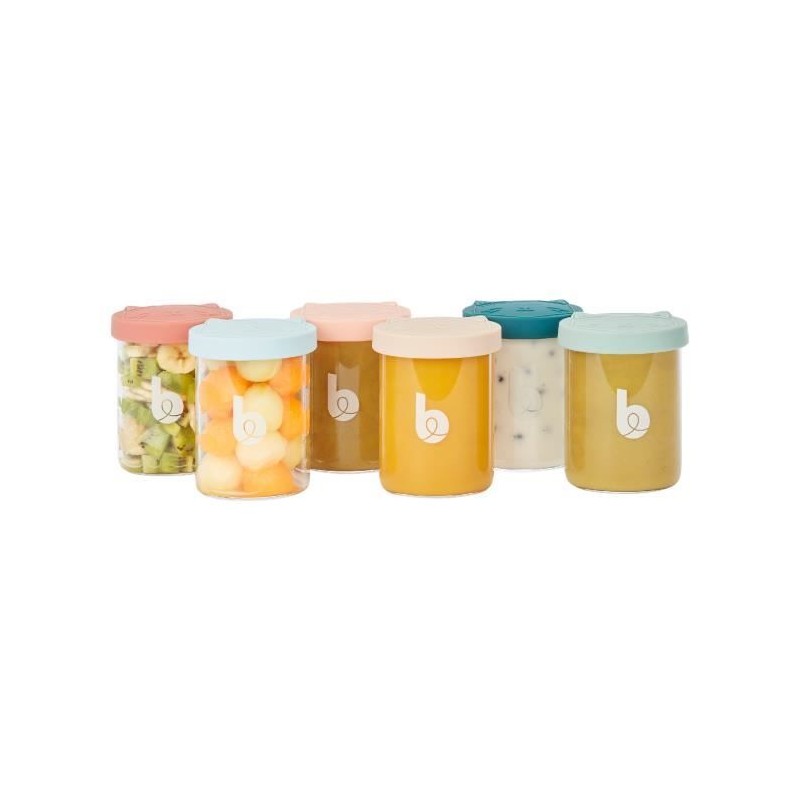 Babymoov ISY BOWLS 6 Pots de conservation en Verre Borosilicate - Grad Babymoov ISY BOWLS 6 Pots de conservation en Verre Borosilicate - Grad
